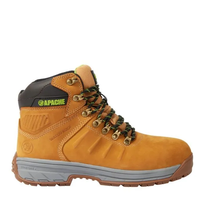 Apache Moose Jaw Wheat Leather Waterproof Safety Boot