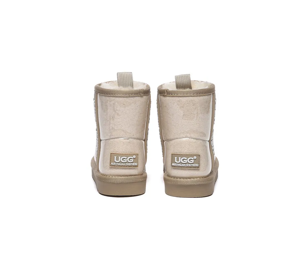 AUSTRALIAN SHEPHERD® UGG Boots  Kids Clear Waterproof Shearling Coated Classic