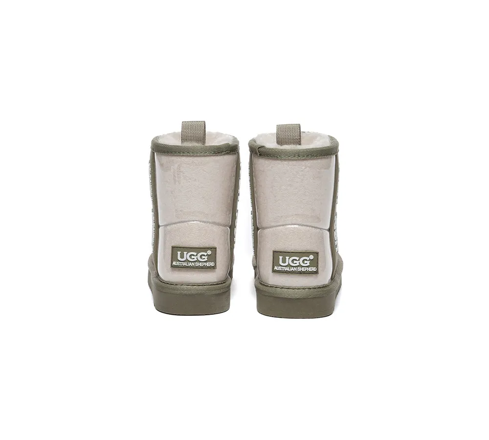 AUSTRALIAN SHEPHERD® UGG Boots  Kids Clear Waterproof Shearling Coated Classic