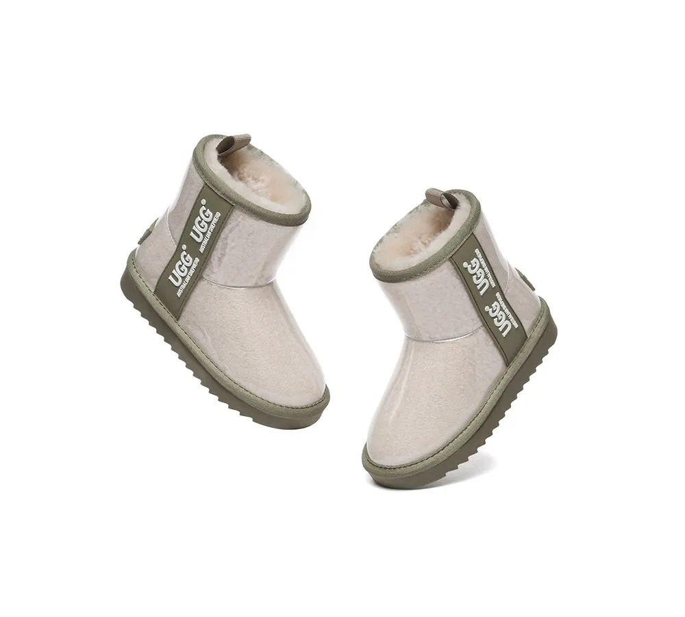 AUSTRALIAN SHEPHERD® UGG Boots  Kids Clear Waterproof Shearling Coated Classic