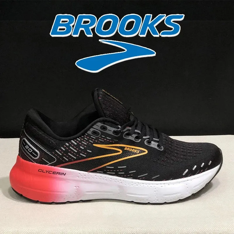 BROOKS Glycerin 20 New Sports Shoes for Men Spring Autumn Mesh Breathable Men's Ultra-light Shock-absorbing Running Shoes Men