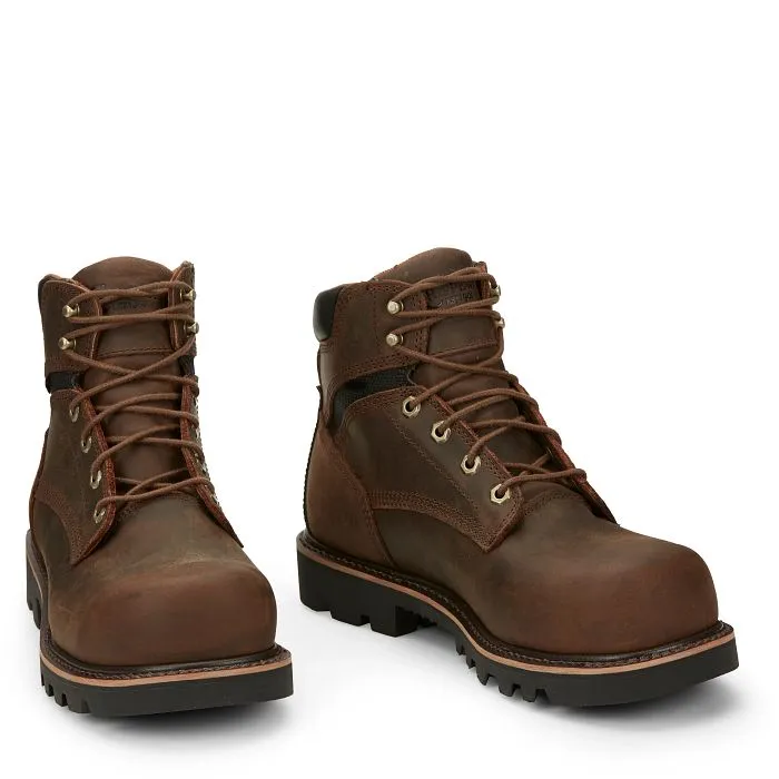 Chippewa Men's Sador 6" Comp Toe WP Lace-Up Work Boot - Tan - 73221