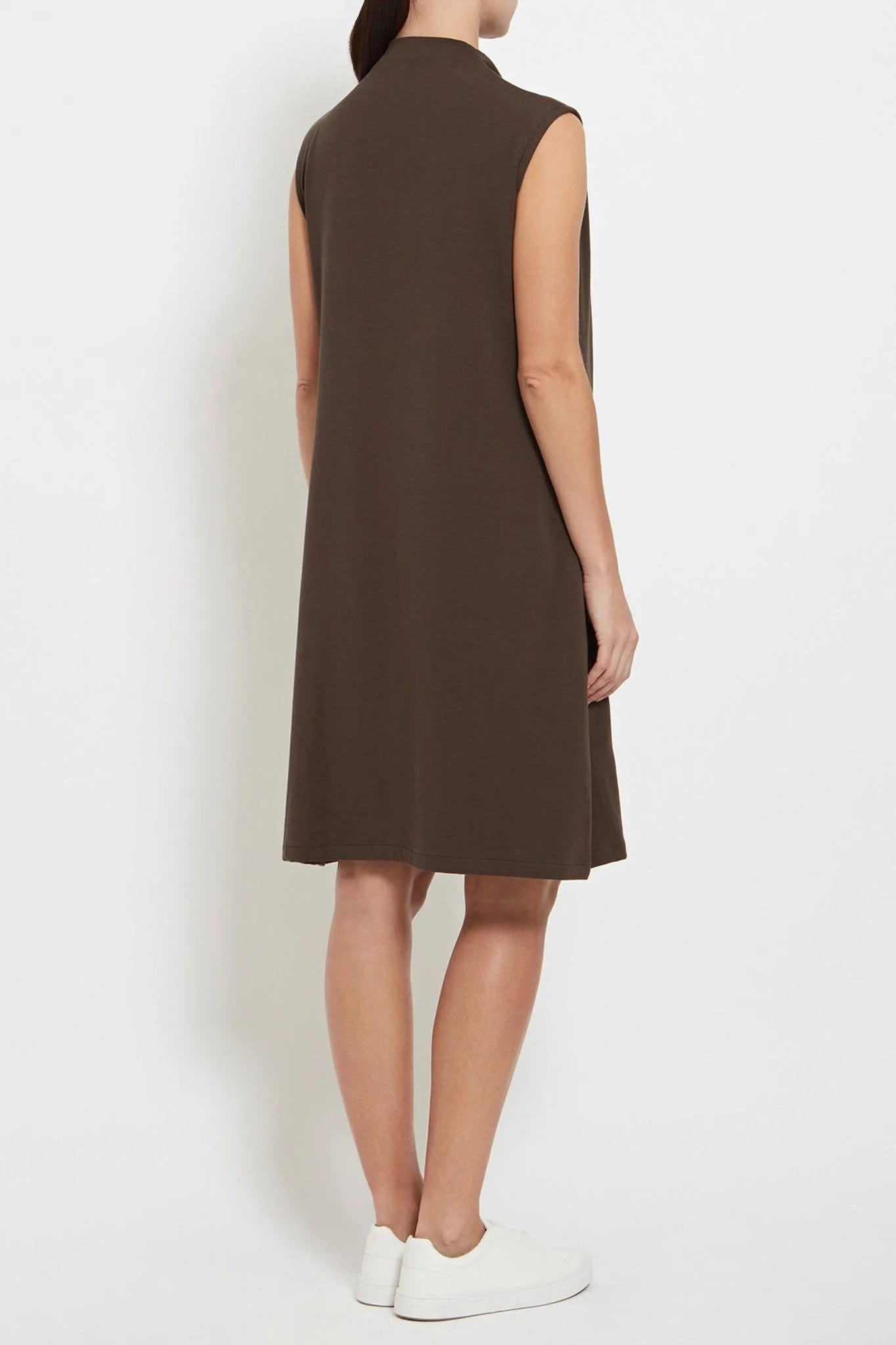 Davina Dress: Cotton-Blend Jersey Wrap Dress