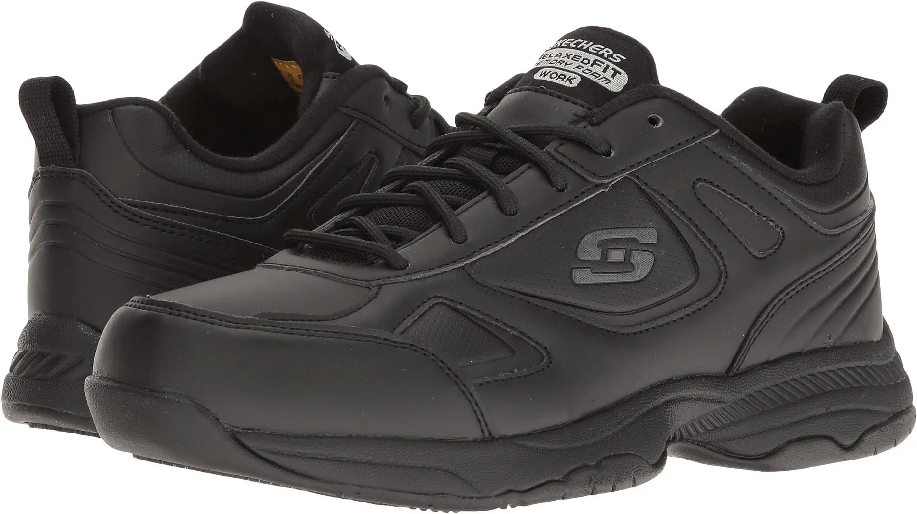 Dighton Sneakers - Bricelyn SKECHERS Work, Black Synthetic/Leather