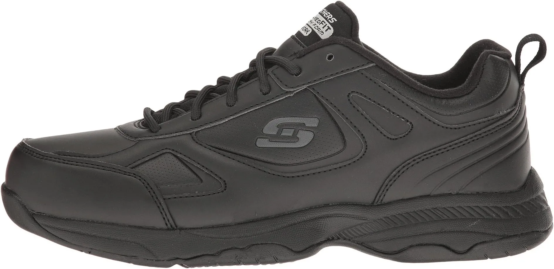 Dighton Sneakers - Bricelyn SKECHERS Work, Black Synthetic/Leather