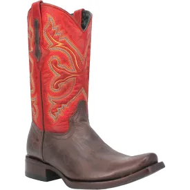 Dingo Mens True Grit Brown Leather Cowboy Boots