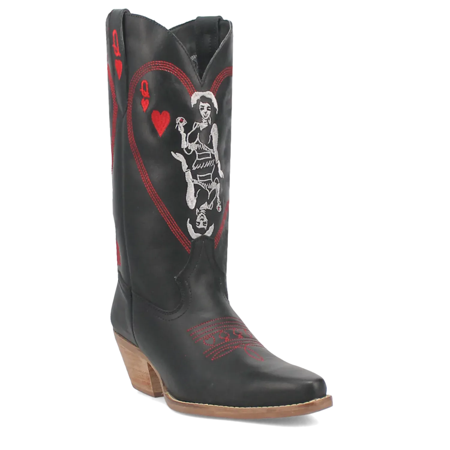 Dingo Queen A Hearts - Women's Leather Cowgirl Boots