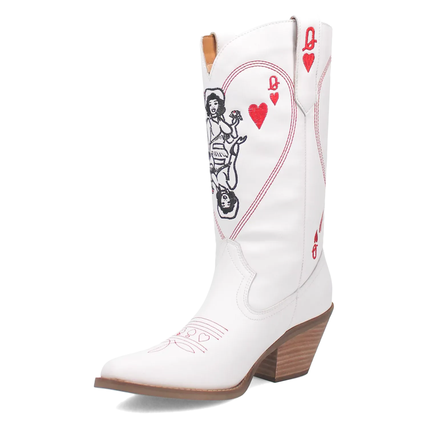 Dingo Queen A Hearts - Women's Leather Cowgirl Boots