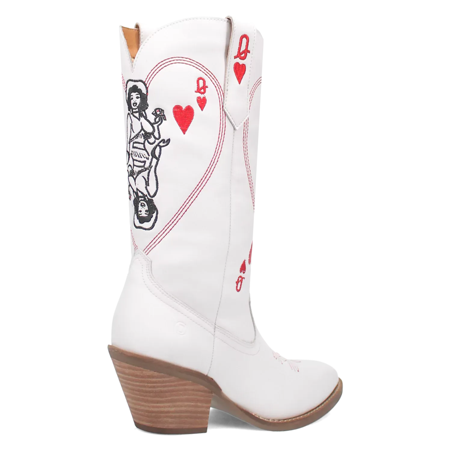 Dingo Queen A Hearts - Women's Leather Cowgirl Boots