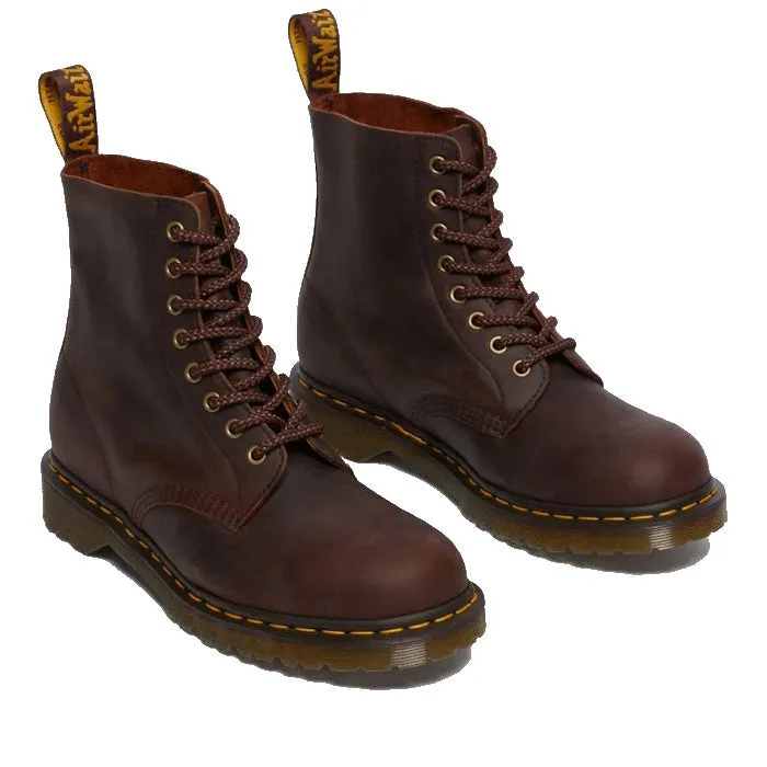 Dr Martens 1460 Pascal Chestnut Brown Waxed Full Grain Leather Boot