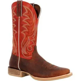 Durango Men's Rebel Pro 12" Soft Toe Western Classic Boot- Crunch/Red- DDB0476