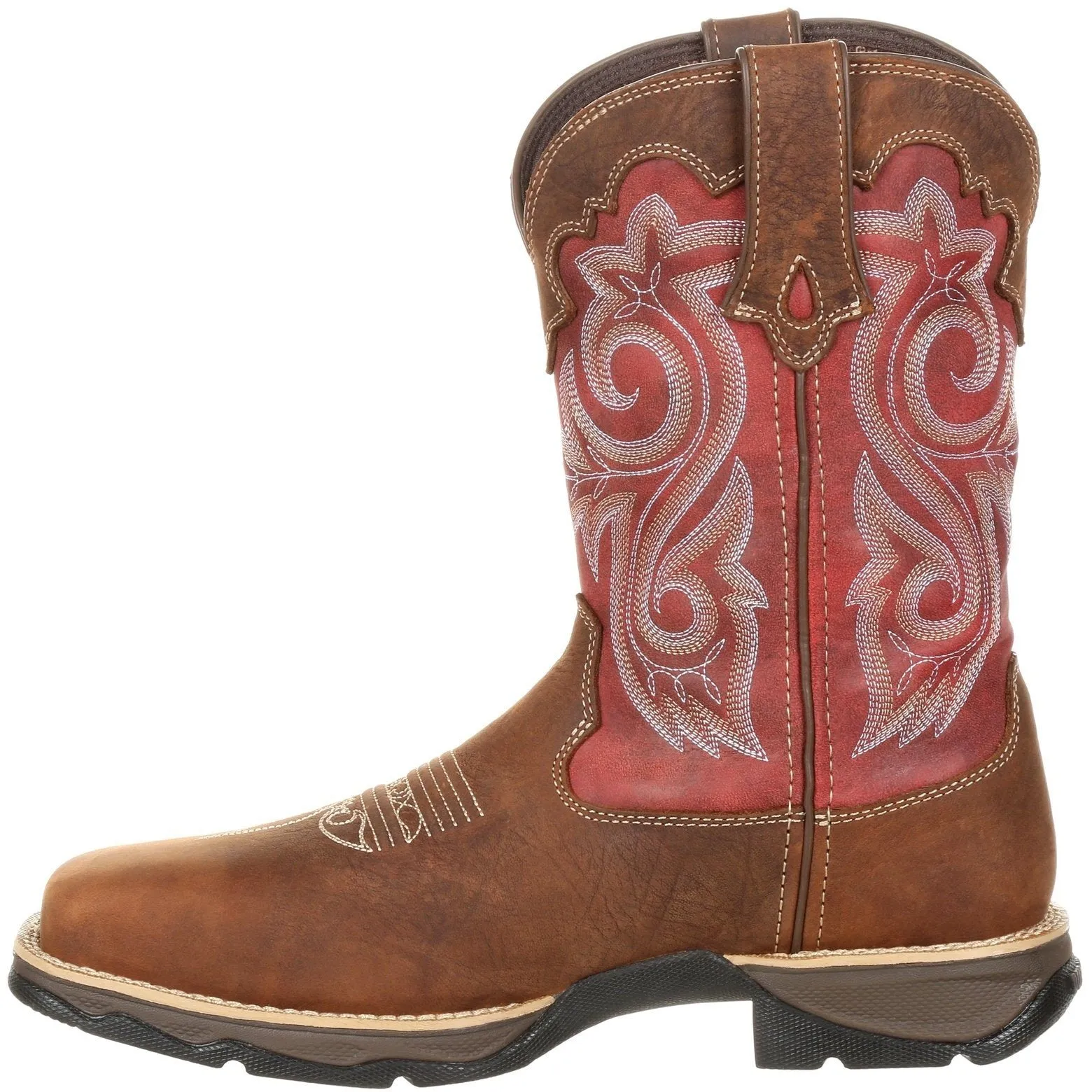 Durango Women's Lady Rebel 10" Comp Toe WP Western Work Boot - DRD0220