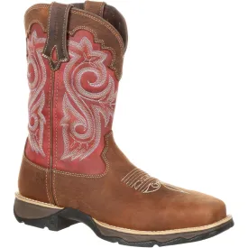 Durango Women's Lady Rebel 10" Comp Toe WP Western Work Boot - DRD0220