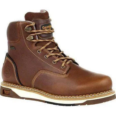 Georgia Men's AMP LT Wedge Steel Toe WPWork Boot - Brown - GB00351