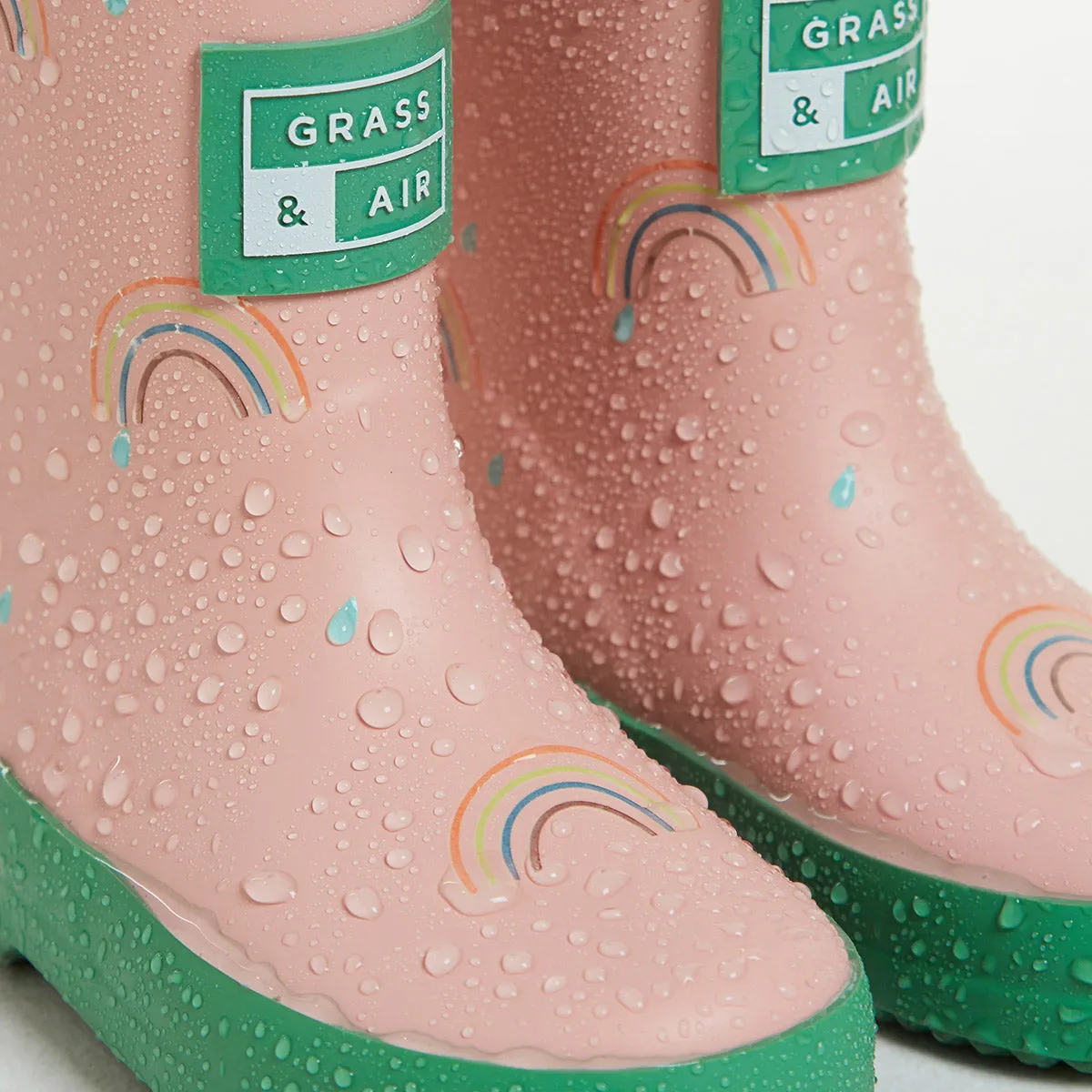 Grass & Air Colour Revealing Rainbow Wellies