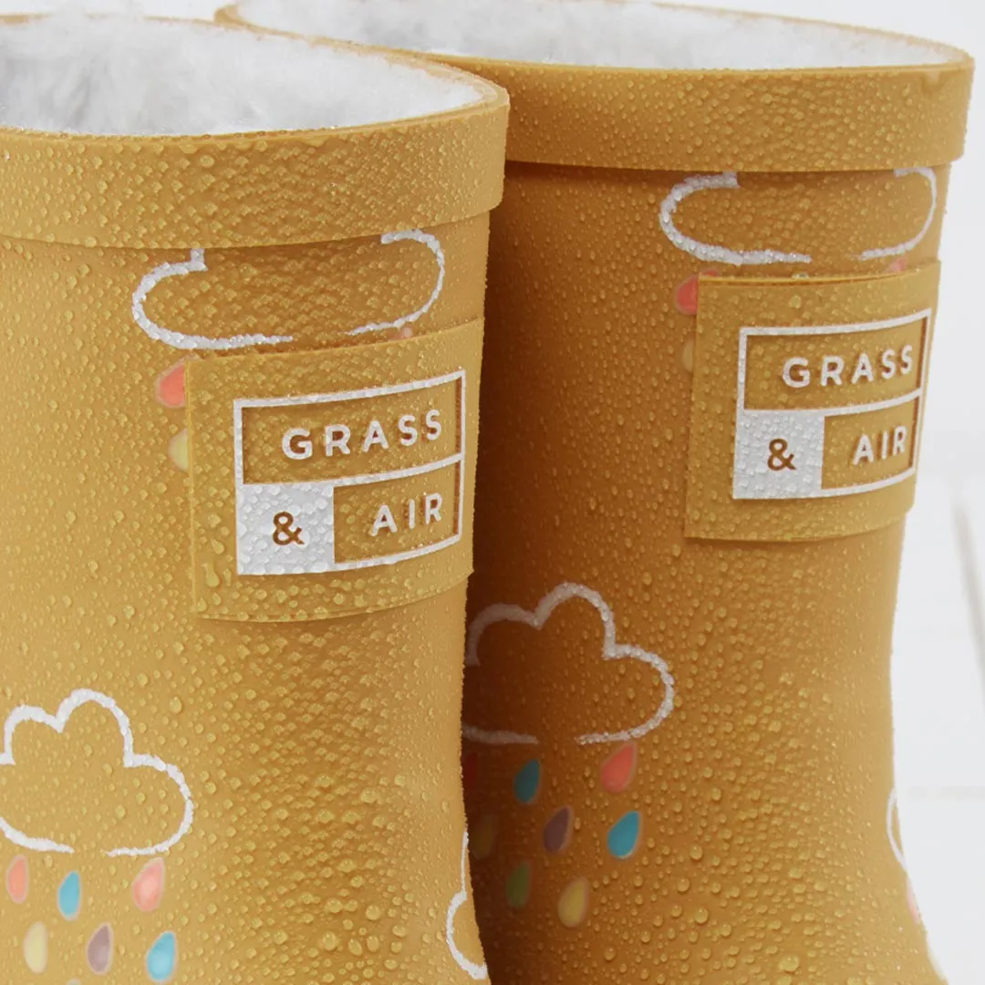 Grass & Air Colour-Revealing Wellies - Ochre