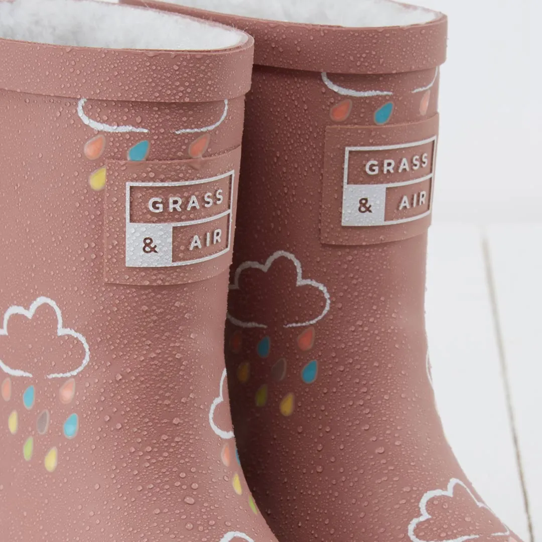 Grass & Air Colour-Revealing Wellies - Rose