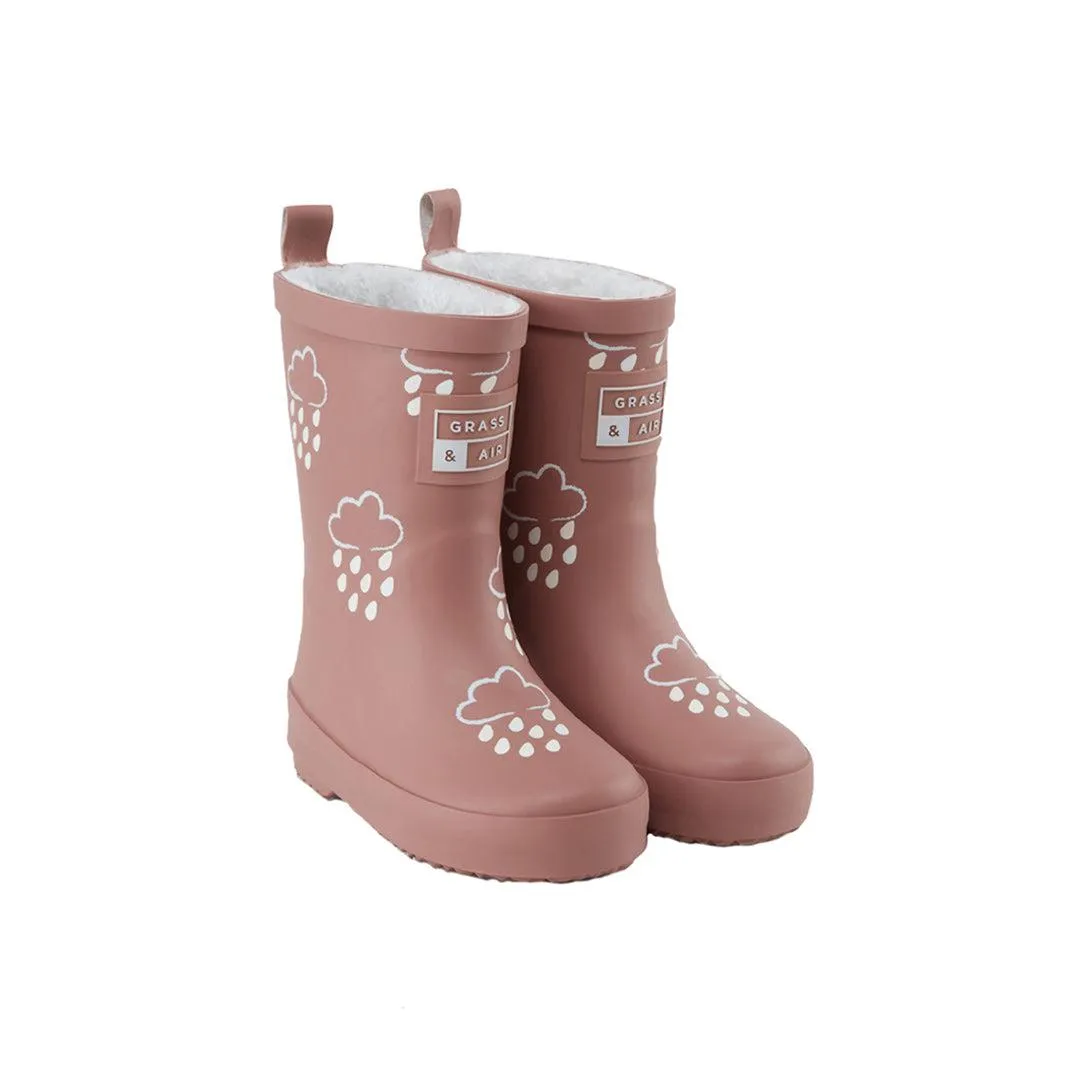 Grass & Air Colour-Revealing Wellies - Rose