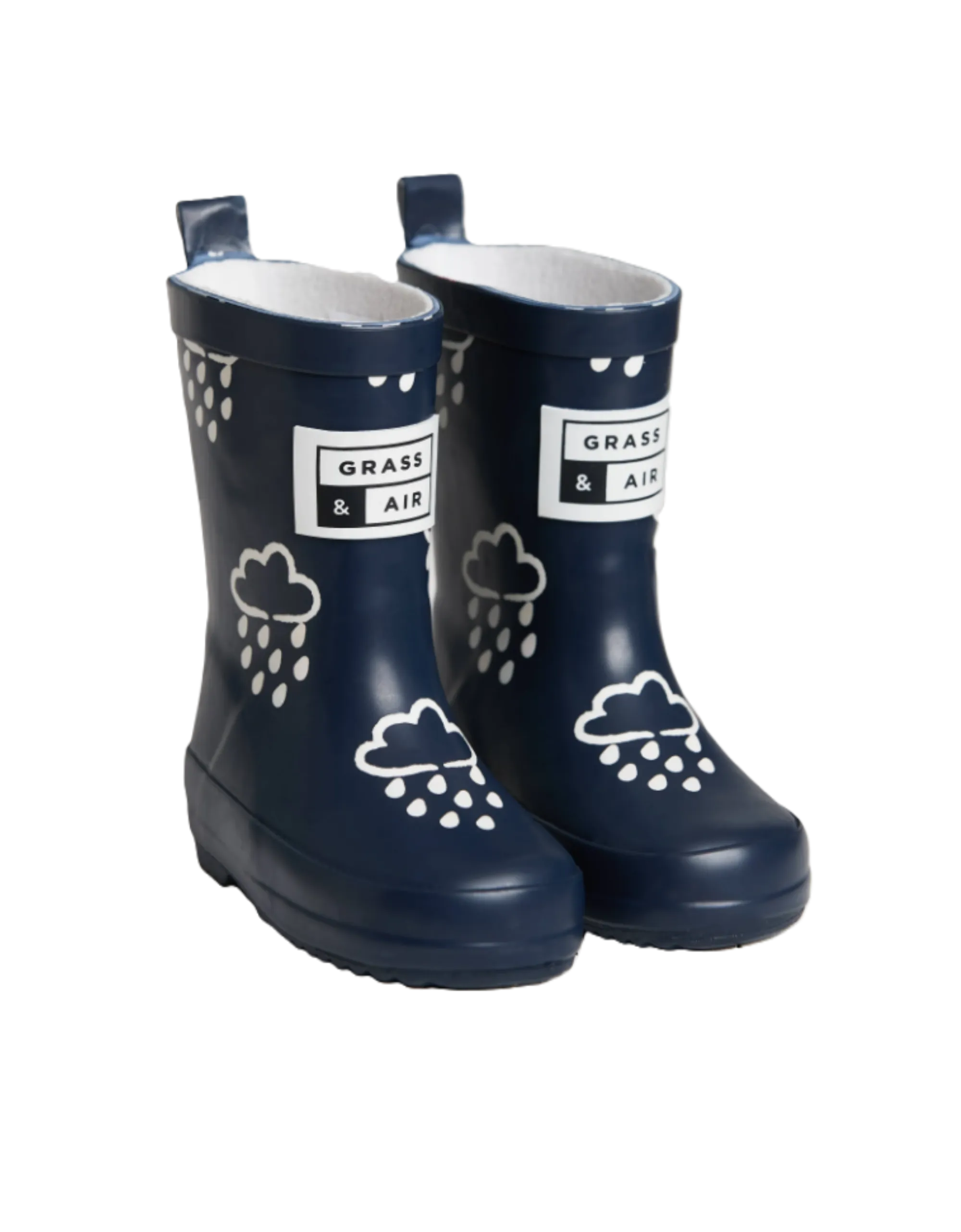 Grass & Air Kids Navy Colour Changing Wellies