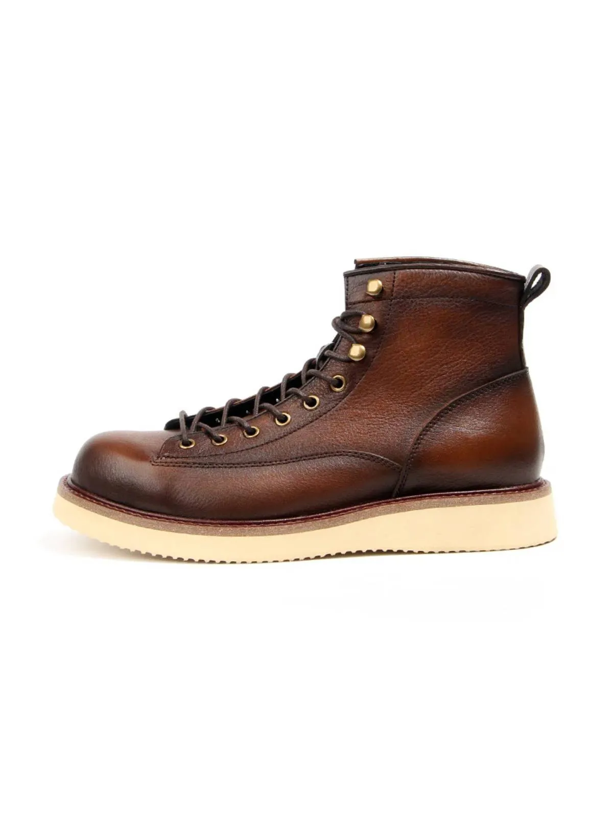 Hand-Polished Top Leather Mountain Boots