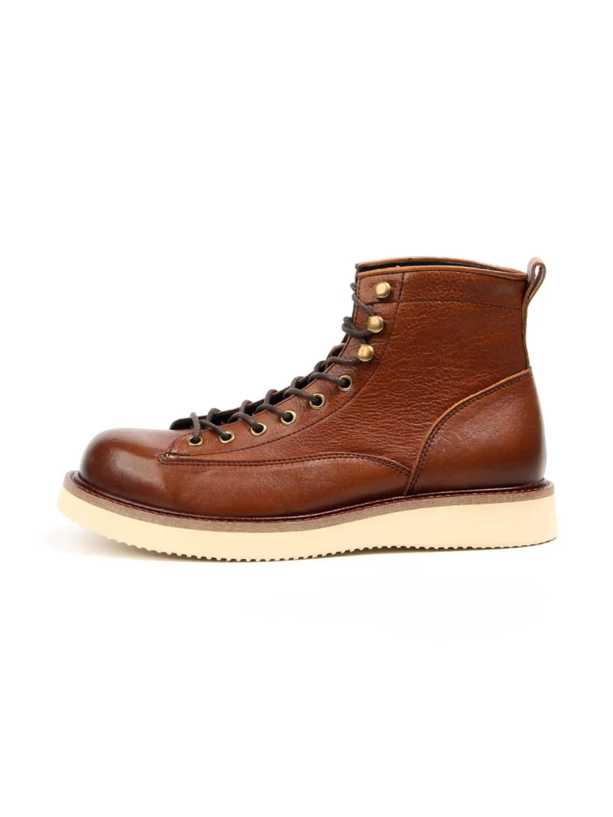 Hand-Polished Top Leather Mountain Boots