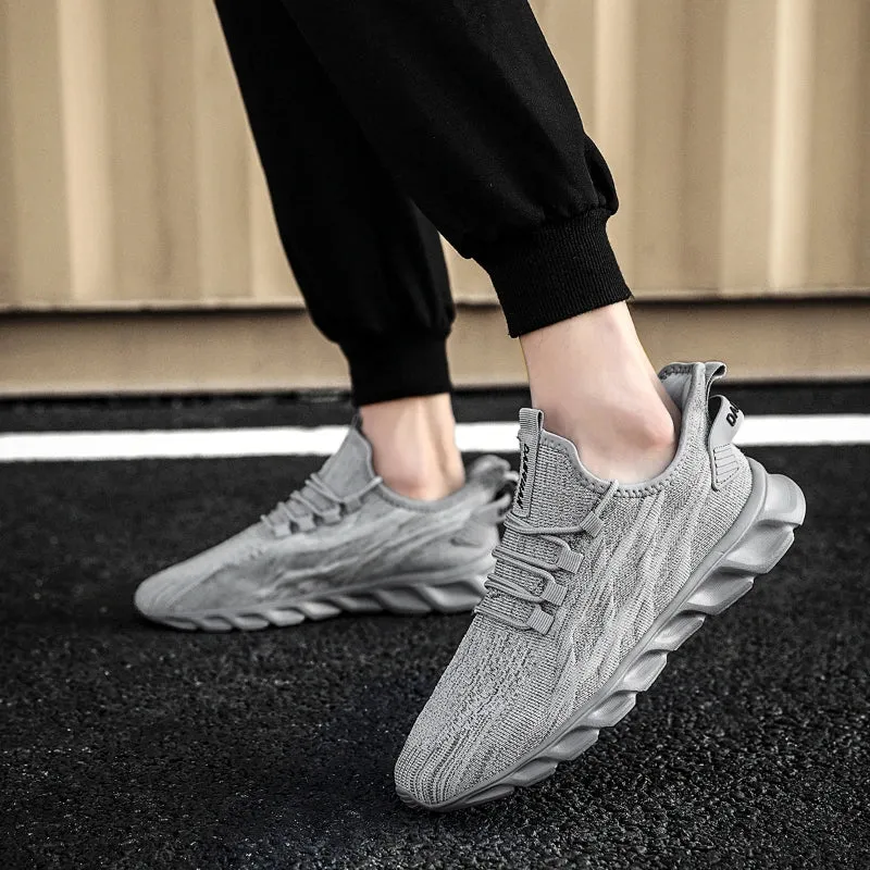 Hnzxzm Solid Colours Minimalism Sneakers Casual Light Plus Size Unisex Footwear Breathable Men's Shoes Non-slip Running Shoes