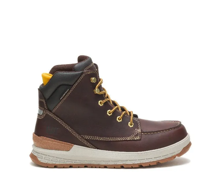 Impact Soft-Toe Waterproof Work Boot Red Brown