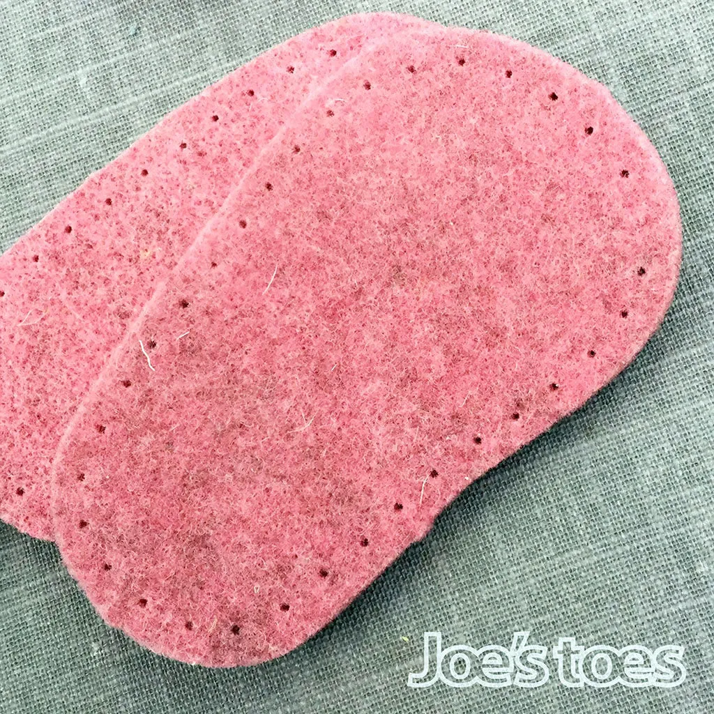 Joe's Toes Felt Soles - Limited Edition Colours