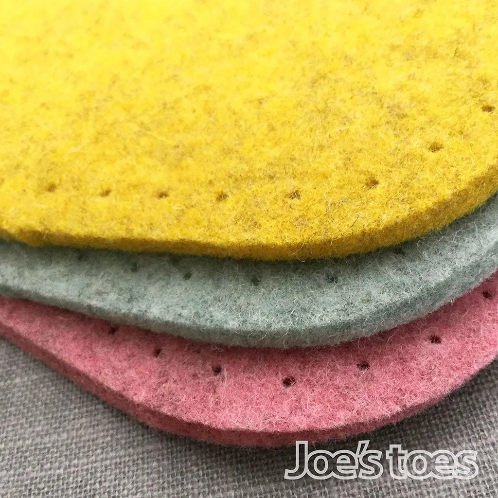 Joe's Toes Felt Soles - Limited Edition Colours