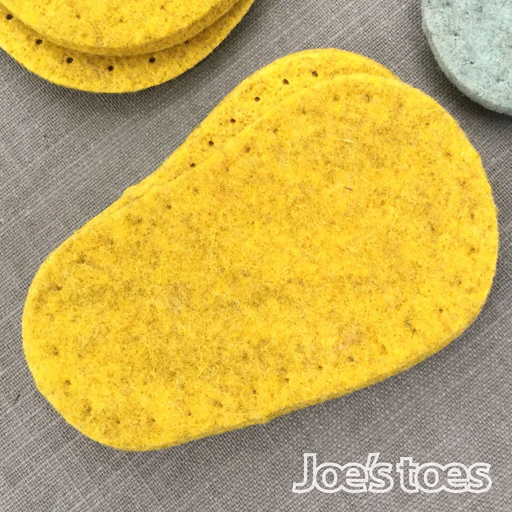 Joe's Toes Felt Soles - Limited Edition Colours