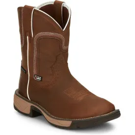 Justin Women's Rush 8" Waterproof Western Work Boot -Brown- SE4359