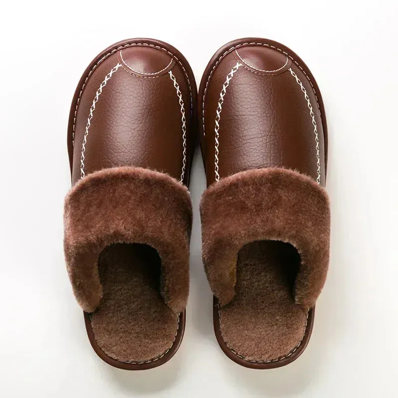 Men Leather Slippers