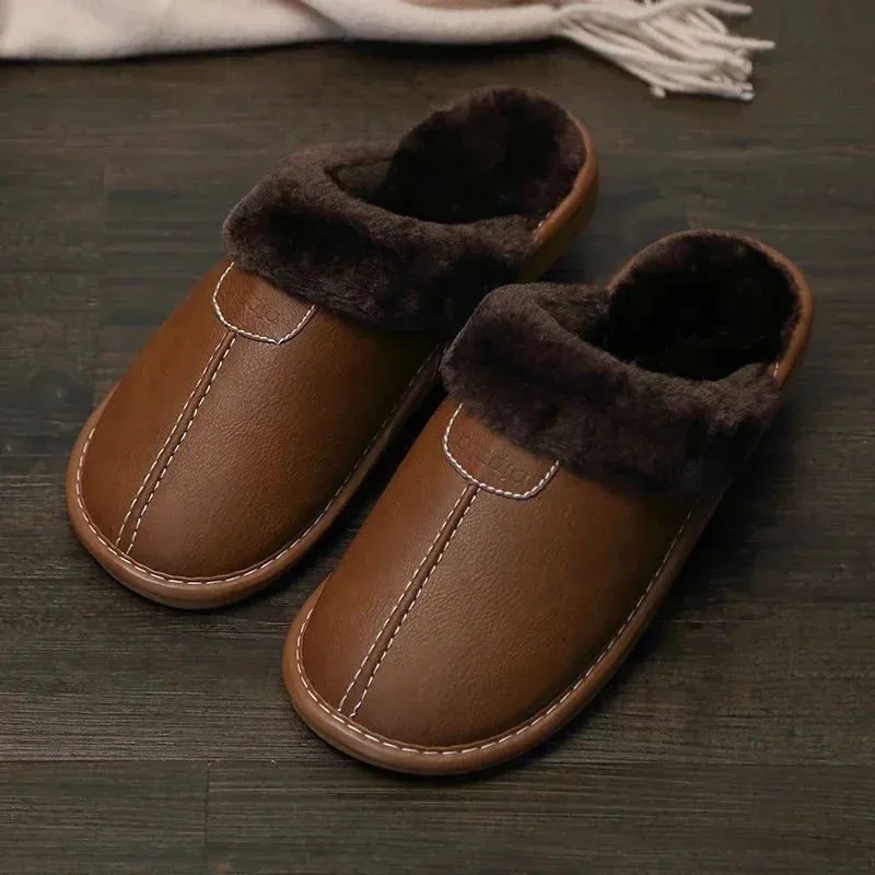 Men Leather Slippers