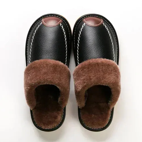 Men Leather Slippers