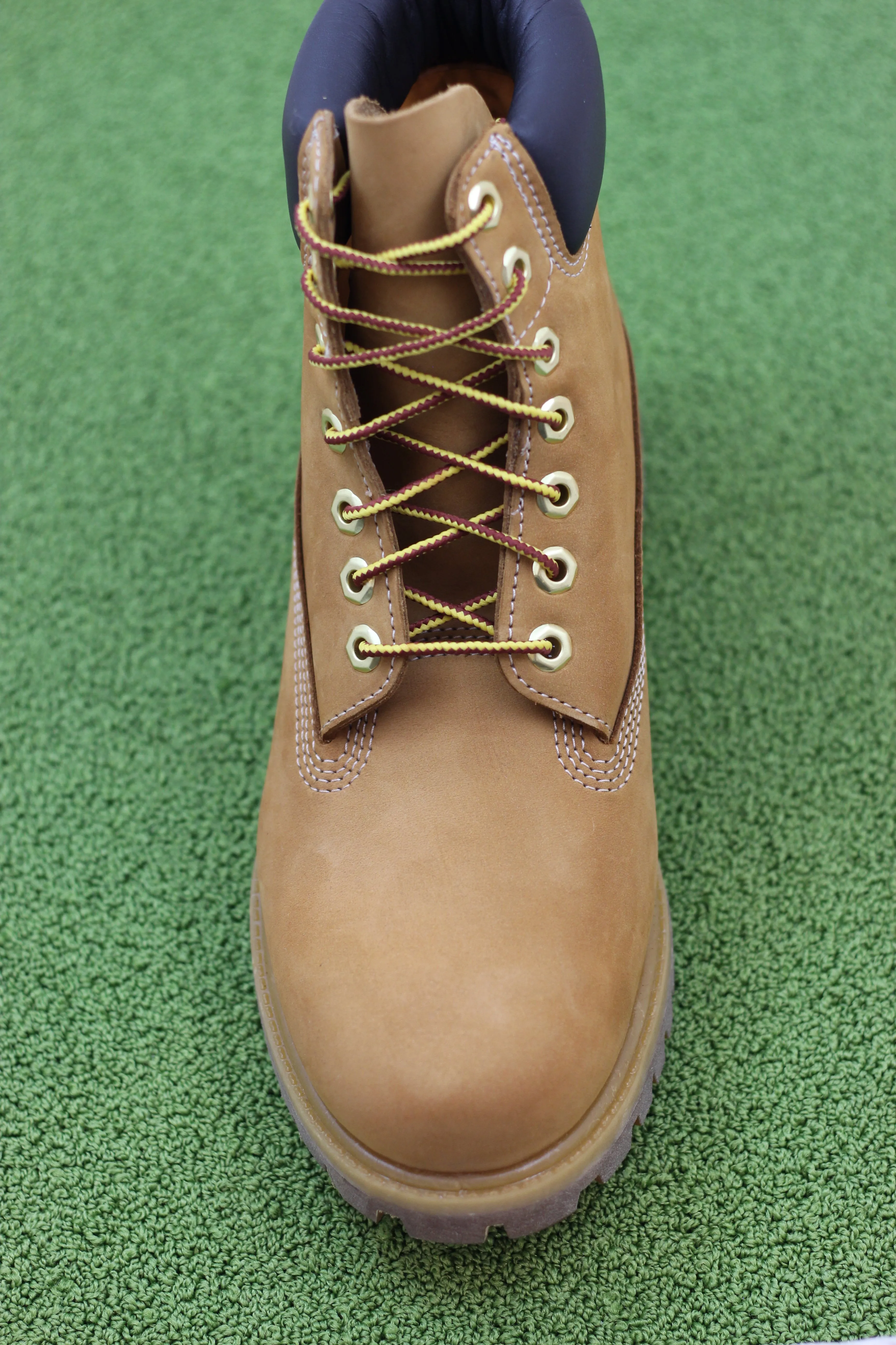 Men's Premium 6 Inch Waterproof Boot - Wheat Nubuck Leather