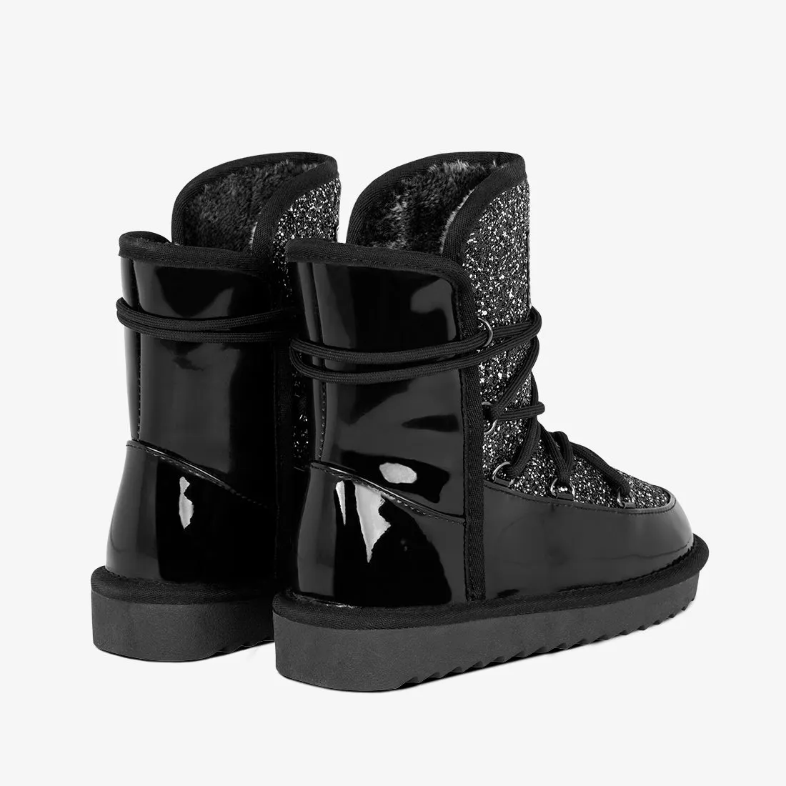 Nordic 19 Patent Black Glitter