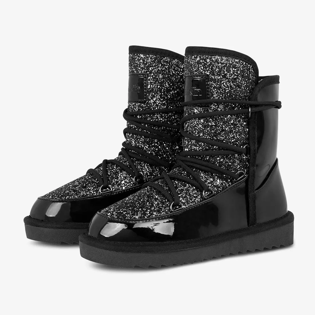 Nordic 19 Patent Black Glitter