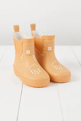 Peach Short Colour-Changing Kids Wellies