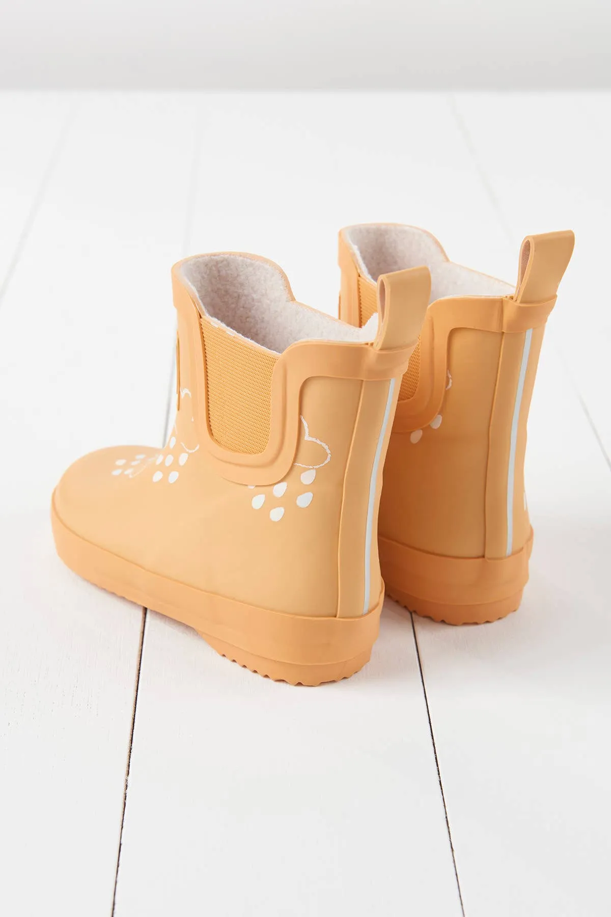 Peach Short Colour-Changing Kids Wellies