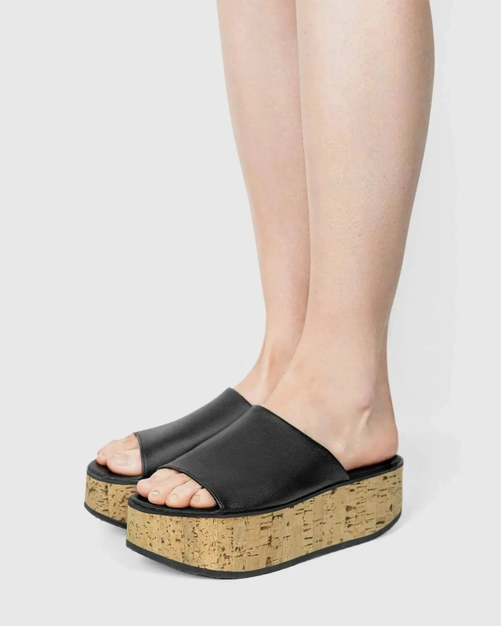 PRE-ORDER Vegan Grapes Leather Geigi Flatforms Sandals by Bohema