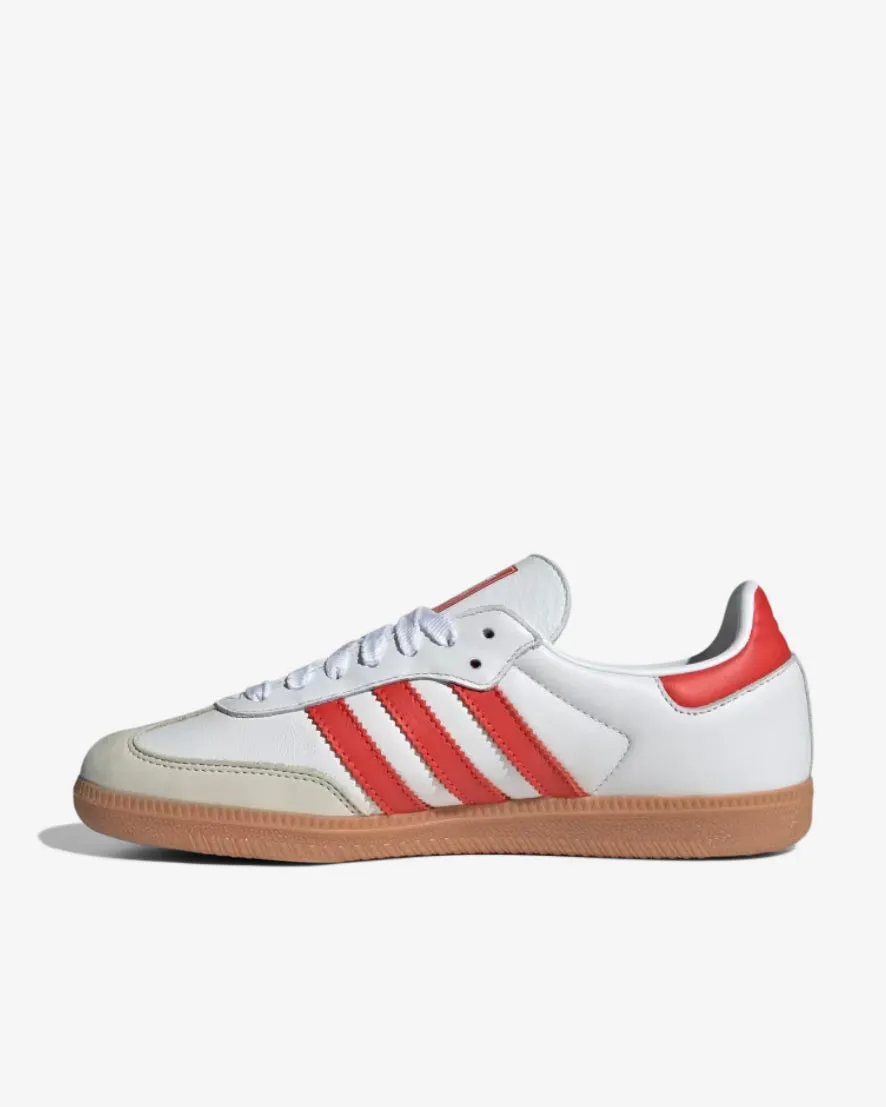 SAMBA OG W - CLOUD WHITE/SOLAR RED