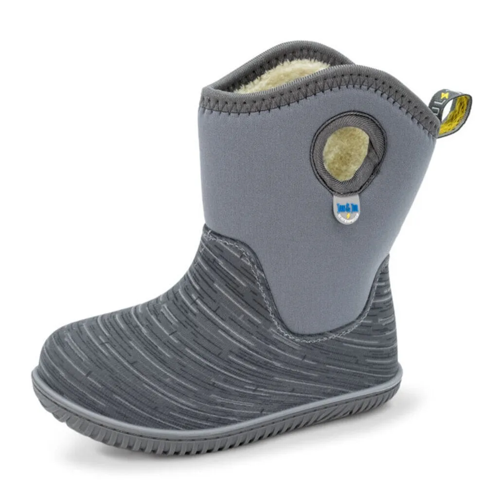 Size 12: Jan & Jul GREY Birch Toasty-Dry Lite Winter Rain Boots NEW