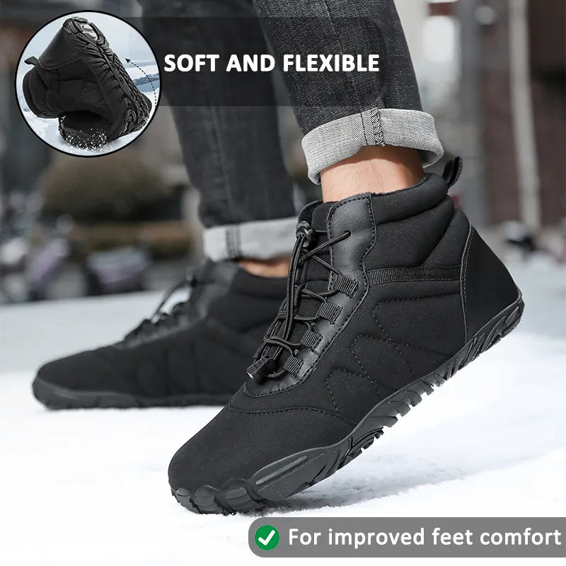 Snow Boots Wear-Resistant Trekking Shoes Hiking Shoes Footwear Non-slip & Waterproof Winter Barefoot Shoe (Unisex)