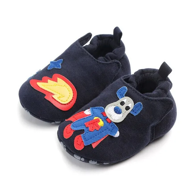 Spring and autumn new non-slip soft bottom baby toddler shoes baby boy girl  baby cotton shoes cartoon can not drop shoes0-12