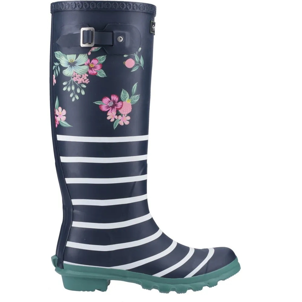 Staunton Wellingtons Stripe/Flowers