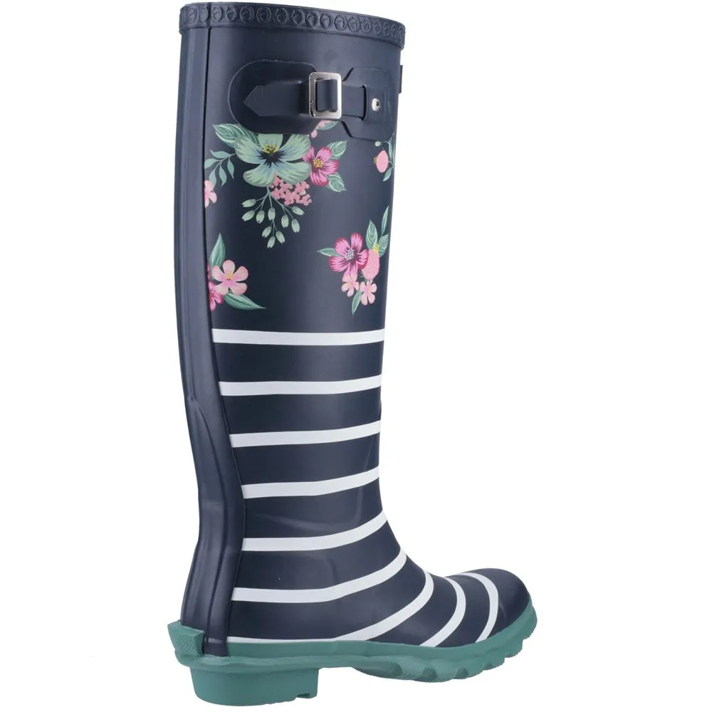 Staunton Wellingtons Stripe/Flowers