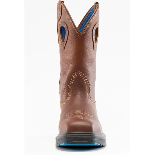 Steel Blue Men's Blue Heeler Steel Toe WP Western Work Boot - Brown - 813945