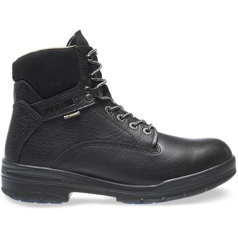 Wolverine Men's DuraShocks SR 6" WP Direct Attach Work Boot Black W03123