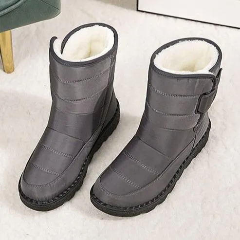 Women winter waterproof antiskid platform snow boots