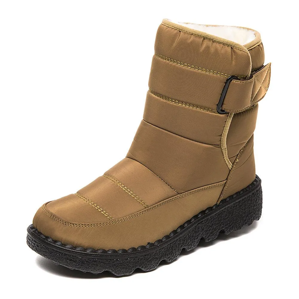 Women winter waterproof antiskid platform snow boots